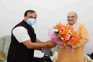 Amit Shah meets Himanta Biswa Sarma