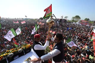 Akhilesh Jayant rally etv bharat