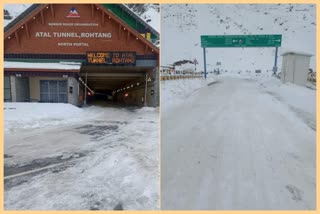 Fresh snowfall in Manali