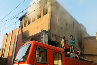 fire in Spinning Mill in Panipat
