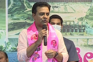 Minister KTR on paddy