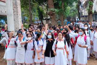 text exam aginest agitation bolpur