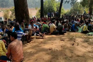 tribals protest over proposed BSF camp