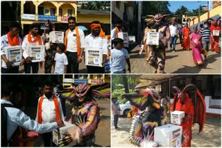 a team collecting money for their friend treatment