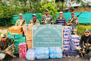 BSF seized contraband items of Rs 17 lakh