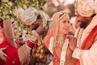 Vicky Kaushal and Katrina Kaif are finally married  Vicky Katrina wedding  വിക്കിയും കത്രീനയും വിവാഹിതരായി  Strict restrictions in Vickat wedding  Vickat wedding telecast rights sold to Amazon prime  Latest Bollywood celebrity wedding