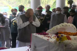 Home Minister Amit Shah pays tribute to CDS Gen Bipin Rawat