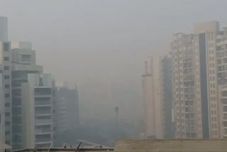 pollution air in red zone of ghaziabad