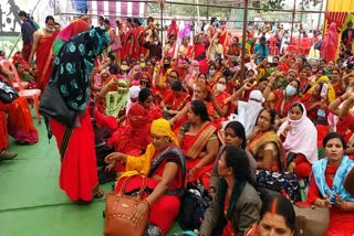 Anganwadi workers protest