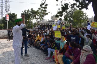 Protest against Rahul Gandhi Jaipur visit