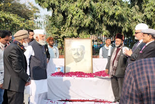 Tribute to freedom fighter general shahnawaz khan in delhi