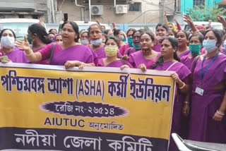 Asha Workers Agitation