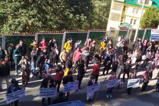 SFI Protest in HPU