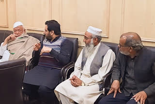 jamiat ulema e hind president maulana arshad madani visit waqf board office