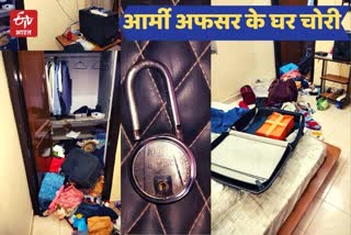 Theft at army officer house in Jaipur