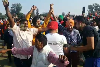 fateh march at panipat toll plaza