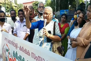 medha patkar on farmers protest  medha patkar against bjp  medha patkar about modi  കർഷക സമരം അവസാനിപ്പിച്ചിട്ടില്ലെന്ന് മേധാ പട്‌കർ  ബിജെപിക്കെതിരെ മേധാ പട്‌കർ  കർഷക മത്സ്യത്തൊഴിലാളി സംയുക്തസമിതി