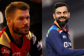 david warner, kohli