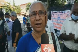 medha patkar against k rail project  Kerala does not need K-Rail project  government's attempt is anti-democratic  കെ-റെയിൽ കേരളത്തിന് ആവശ്യമില്ലാത്ത പദ്ധതി  കെ-റെയിലിനെതിരെ മേധ പട്‌കർ  സർക്കാരിൻ്റെ ശ്രമം ജനാധിപത്യവിരുദ്ധം