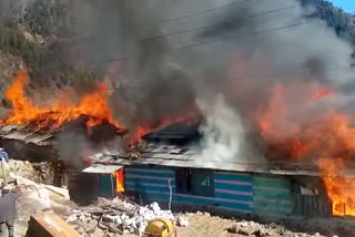 fire inccident in mazhan village
