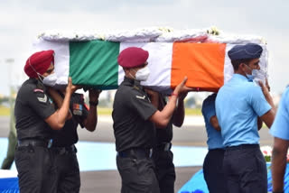 Mortal remains of Lance Naik Sai Teja sent to Andhra hometown