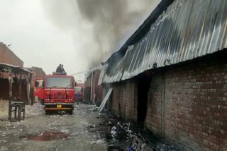 fire in spinning mill in Panipat