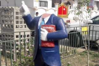 Ambedkar statue vandalised at TN's Salem