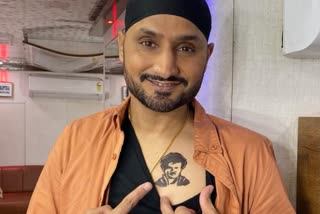 Harbhajan Rajinikanth's tattoo