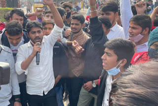 NEET UG aspirants agitation in Kota