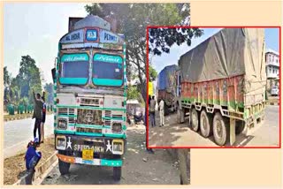 Coal laden trucks seized