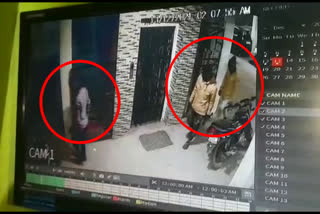 Theft attempt in apartment, Theft CCTV Visuals