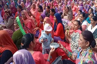 aanganwadi workers strike in sirsa