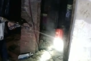 Fire in gas cylinder in Begusarai