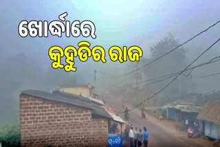 ଖୋର୍ଦ୍ଧାରେ ଘନ କୁହୁଡି, ଜନଜୀବନ ଅସ୍ତବ୍ୟସ୍ତ