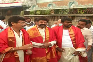 Akhanda Team at Tirumala