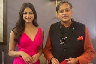 Shashi Tharoor meets Miss Universe, congratulates her for winning crown