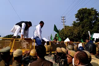 INLD youth wing protest in panchkula