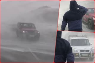 Snow storm in Lahaul Spiti