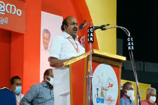 Kodiyeri Balakrishnan Against Rahul Gandhi  In Hindutva Statement  CPIM district conference  രാഹുൽ ഗാന്ധിക്ക്‌ ആർ.എസ്.എസ് താല്‍പര്യമെന്ന്‌ കോടിയേരി ബാലകൃഷ്‌ണൻ  രാഹുല്‍ഗാന്ധിക്കെതിരെ കോടിയേരി ബാലകൃഷ്‌ണൻ  സി.പി.എം ജില്ലാ സമ്മേളനം