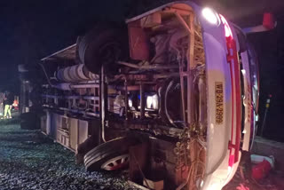 20 injured as tourist bus overturns in Kalinga Ghati