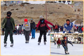 Ice hockey training camp in kaza