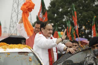 JP Nadda Flag off Vijay Sankalp Yatra