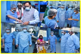 Health Minister Keshab Mahanta Visit Guwahati Cleft Surgery Mission at Mahendra Mohan Choudhury Hospital