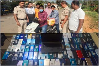 stolen mobile phones seized in Shimoga