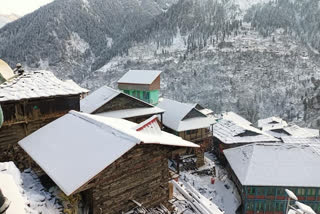 heavy snowfall in kullu himachal pradesh