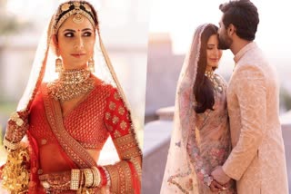 Vicky Katrina wedding stills  Vicky Kaushal Katrina Kaif wedding ceremony  Latest Bollywood celebrity wedding