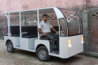 Invention of solar powered car in ghaziabad