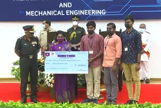 inter college robotic competitions, governor tamilisai attends robothan event