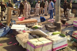 GMC evicted unhygienic and unathorised fish and meat shop