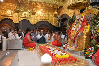 Amit Shah visited Sai Baba Samadhi in Shirdi